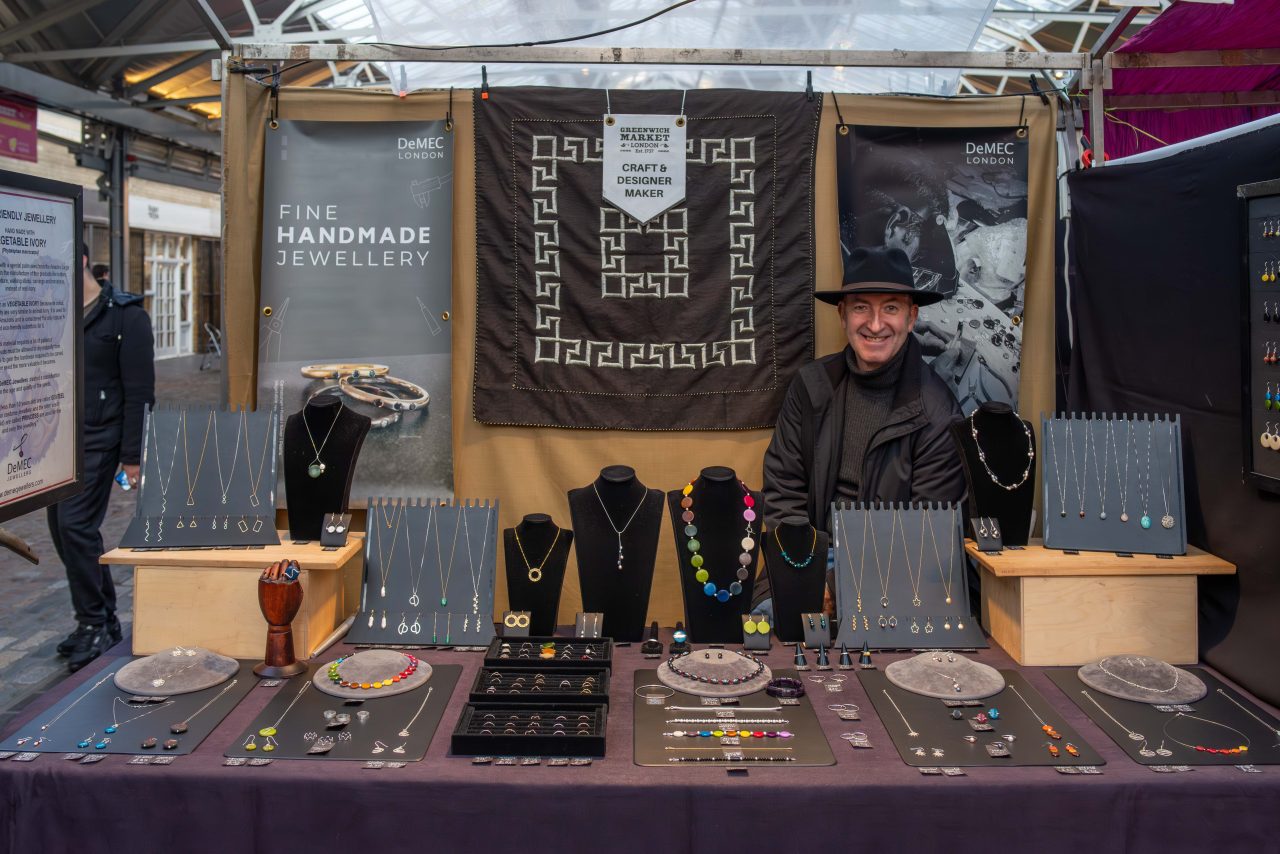 DeMEC Jewellers stall at Greenwich Market