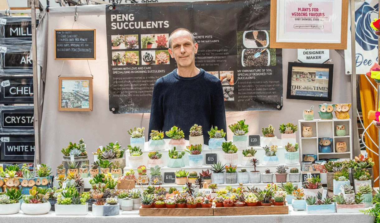 Meet PengSucculents - a maker at Greenwich Market