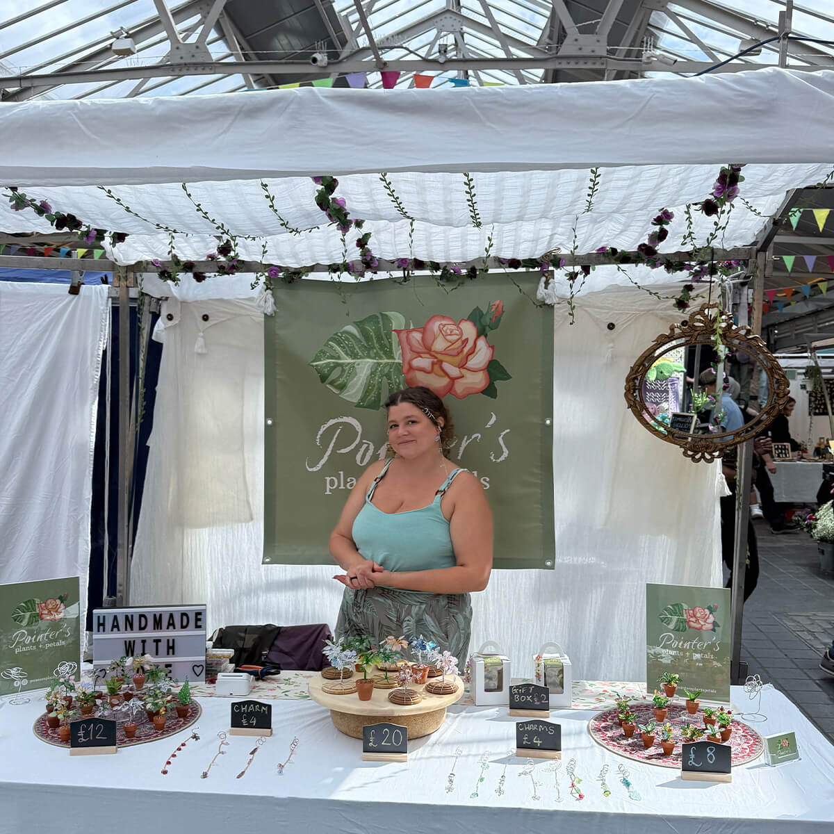 Pointers Plants & Petals at the Greenwich Market Young Entrepreneur competition 2025