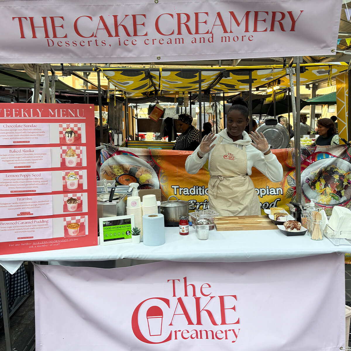 The Cake Creamery at the Greenwich Market Young Entrepreneur competition 2025